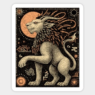 Mythical Chimera - The Hybrid Beast of Legend Sticker